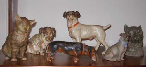 Dogs;Terra Cotta Pug Dogs