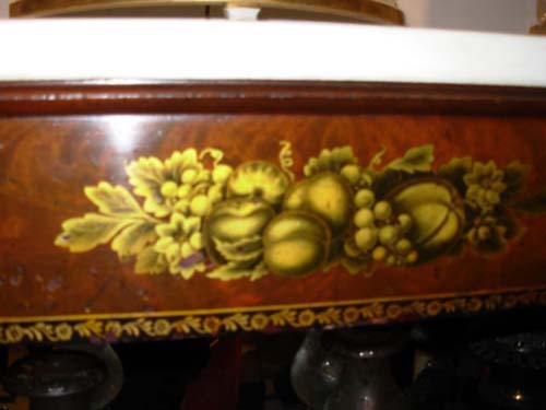 Table:19thC Classical Stenciled Pier Table: