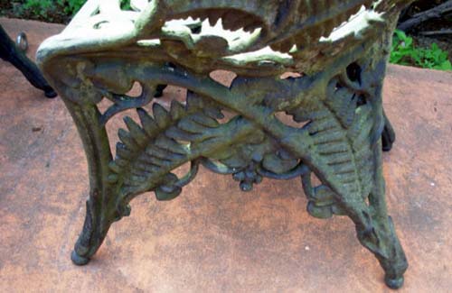Cast Iron Fern Chairs, SOLD