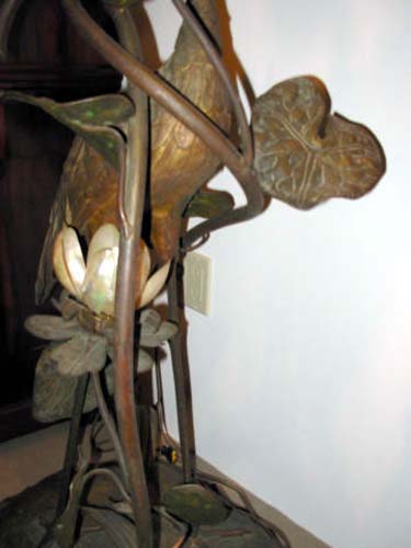Floor lamp:  Exotic Bronze Bird Floor Lamp