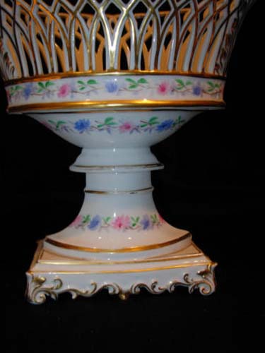 Compote: Old Paris Porcelain Basket