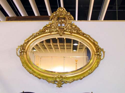  Mirror Rococo Gilt Oval  SOLD