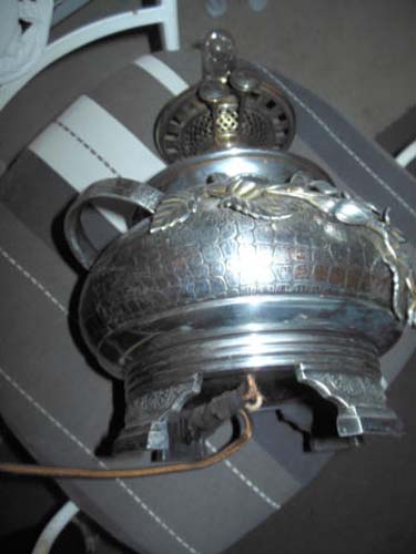 LAMP; Aesthetic Lamp,silverplate base