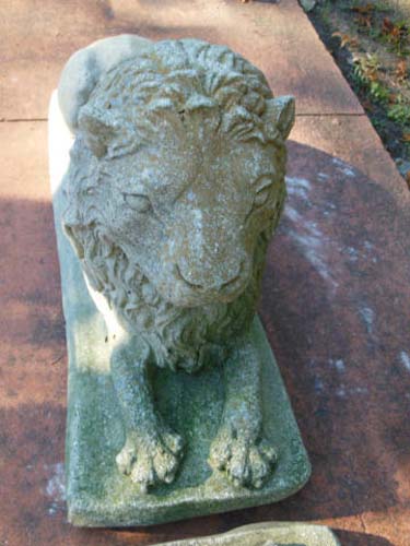 Statues:Cast Stone Lions sold