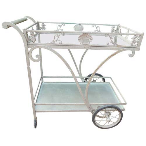Tea Cart  by Molla with Seahorses SOLD