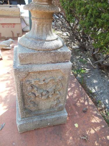 Garden Urn, cast stone 53 1/2 tall. SOLD