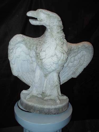 Stone Pair of Garden Eagles.   SOLD
