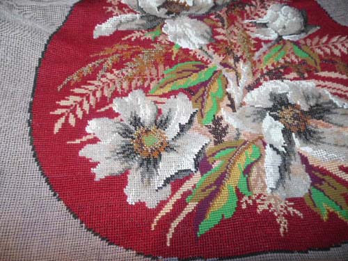 Bead Work Chair Seat Cover