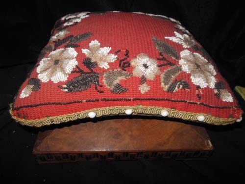 Victorian Bead Work Footstool