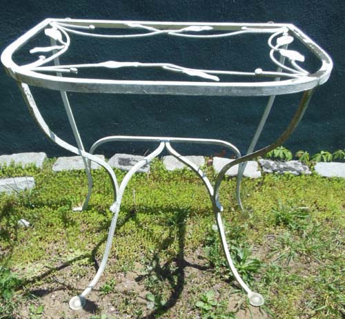 Table, Salterini vintage Wrought Iron console  SOL