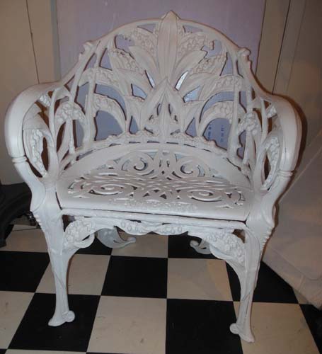 Chair Cast Iron Lily of the Valley SOLD