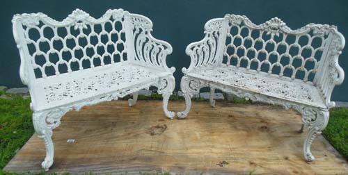 Benches Cast Iron White House Pr SOLD