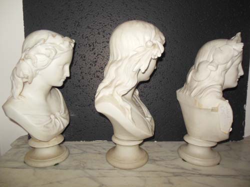 Parian Busts, Copeland England. SOLD