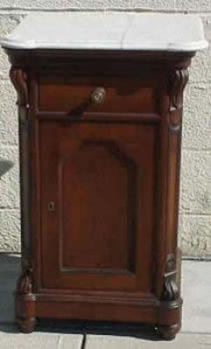  Victorian Rosewood 1/2 Commode