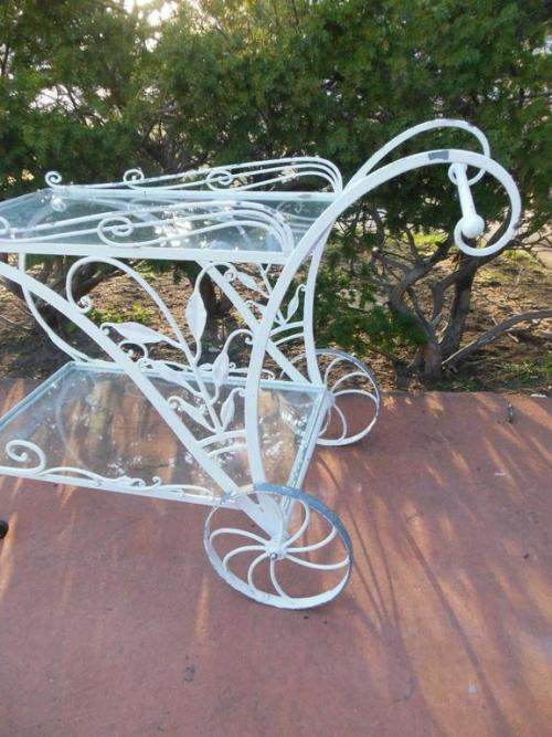 Tea cart, Vintage Salterini for patio/garden SOLD