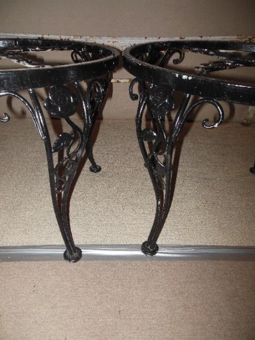 Vintage Woodard Chantilly Rose Rd End tables SOLD