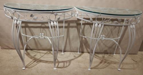 Salterini style Console tables for patio & garden 