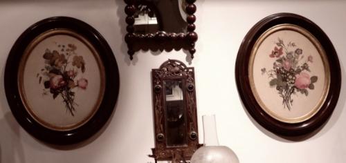 Walnut Victorian Frames With Prints