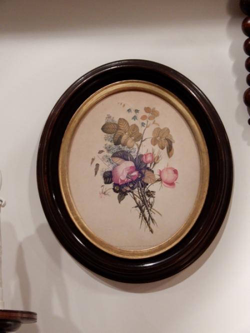 Walnut Victorian Frames With Prints