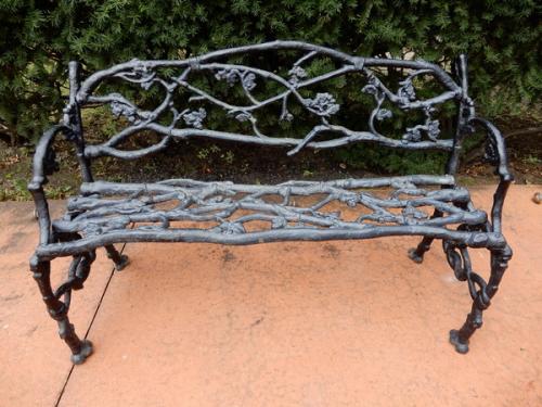 Cast Iron Twig/Rustic Bench & Chair