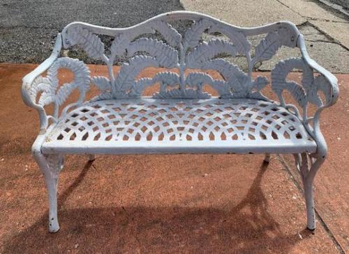 Benches Pr Cast Iron Fern Benches       SOLD