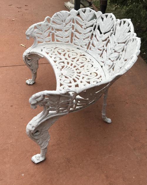 Laurel pattern bench SOLD