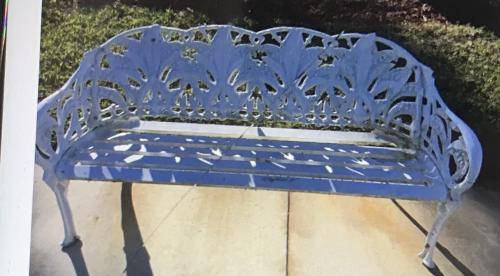 Garden Bench: Lily of the Valley