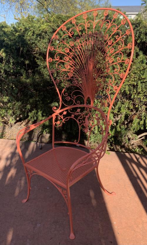 Vintage Salterini style Peacock chair
