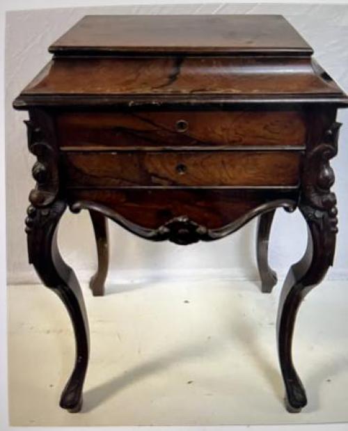 Victorian Rococo Revival Rosewood Table