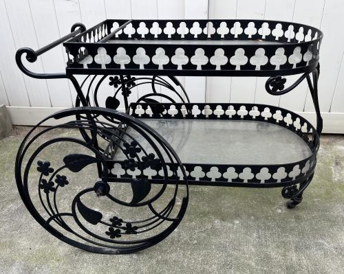 Salterini wrought iron Tea Cart