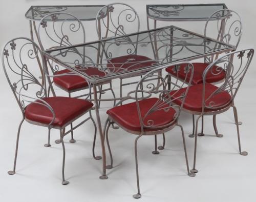 Salterini Vintage Dining Set 9 pieces