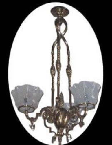 Victorian Slag Glass Hall Lantern - 291