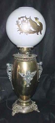  Cherub Kerosene Lamp - 206