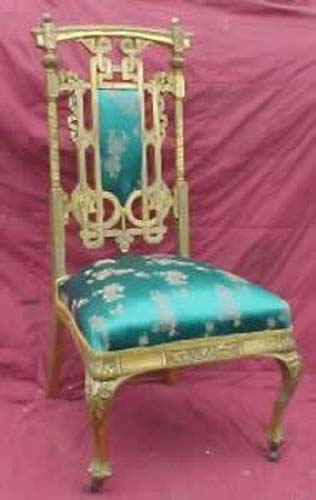 “Herter Bros” Gilded Chair