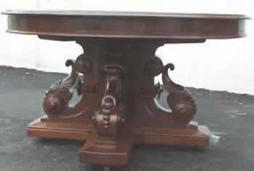 Victorian Walnut & Burl D.R. Table