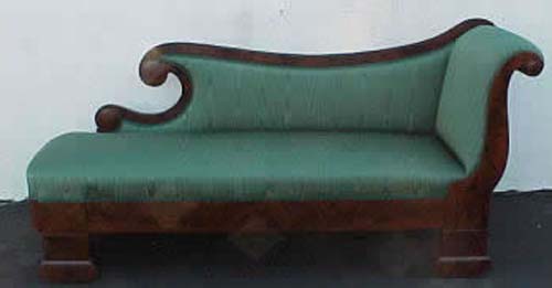  Classical Mahogany Recamier By Duncan Phyfe