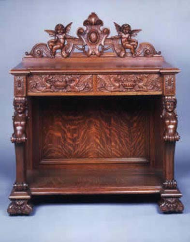 Horner Oak Cherub Server- J Bogart