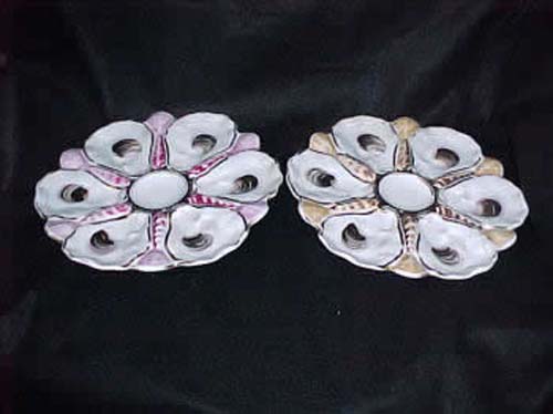 Pair of Oyster Plates With New York Label