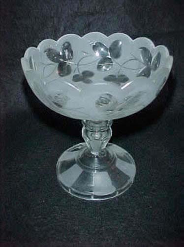 Victorian Glass Compote, Possible Pittsburgh