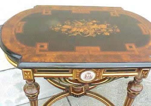 Victorian Renaissance Revival Inlaid Table