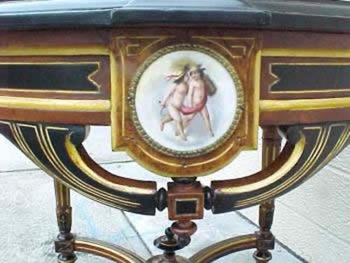 Victorian Renaissance Revival Inlaid Table