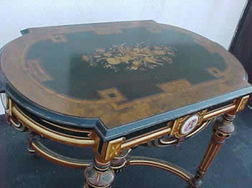 Victorian Rennaissance Revival Inlaid Table