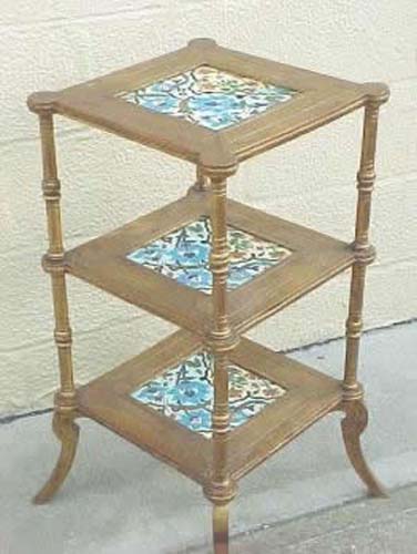 Victorian Aesthetic Movement Longwy Table. SOLD