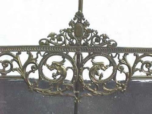 Victorian Ornate Brass Easel