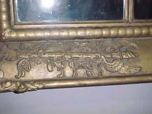 Classical Gold Leaf Overmantel Mirror Sold