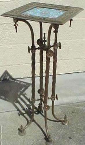 Victorian Brass & Longwy Stand SOLD