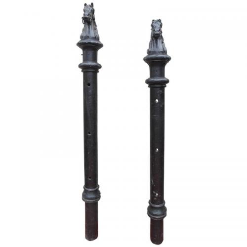 Hitching Posts with Horse Heads SOLD