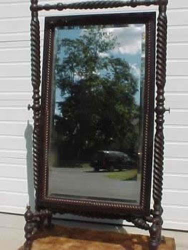 Victorian Hunzinger Style7’ T  Cheval Mirror SOLD