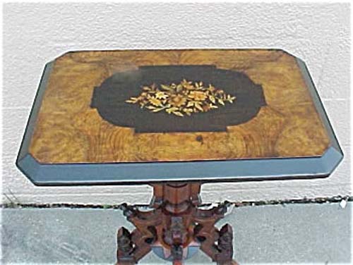 Victorian Renaissance Revival Inlaid Table