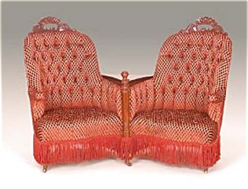 Belter Double Chair Loveseat-  SOLD
